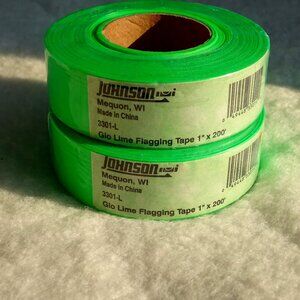 Glow Lime Green Flagging Tape 1"x 200'